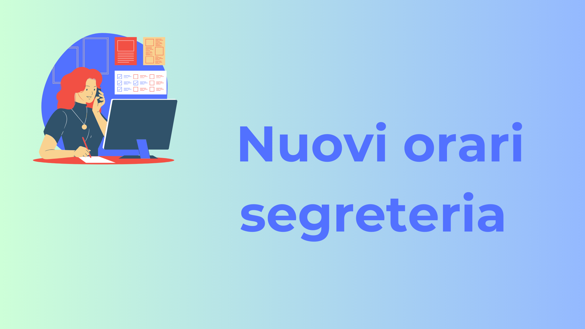 AVVISO- NUOVI ORARI DELLA SEGRETERIA SCOLASTICA