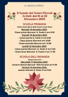 IL NATALE DEI NOSTRI PICCOLI ARTISTI: DAL 16 AL 22 DICEMBRE 2025